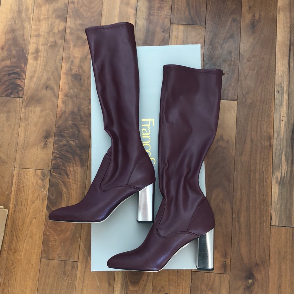 FrancoSarto Burgundy Boots